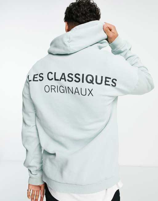 Only & Sons - Felpa con cappuccio oversize color menta con logo