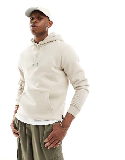 Only & Sons - Felpa con cappuccio oversize color pietra - view 1