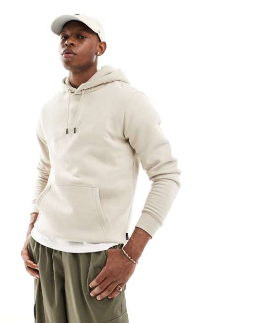 Only Sons Felpa con cappuccio oversize color pietra ASOS