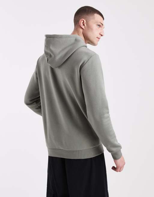 ONLY & SONS felpa con cappuccio slim fit in grigio salvia, 3 di 5