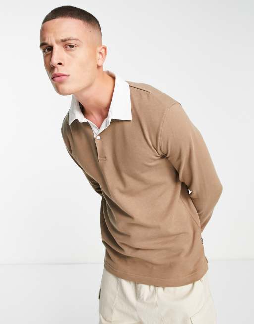 Only & Sons - Felpa da rugby beige 