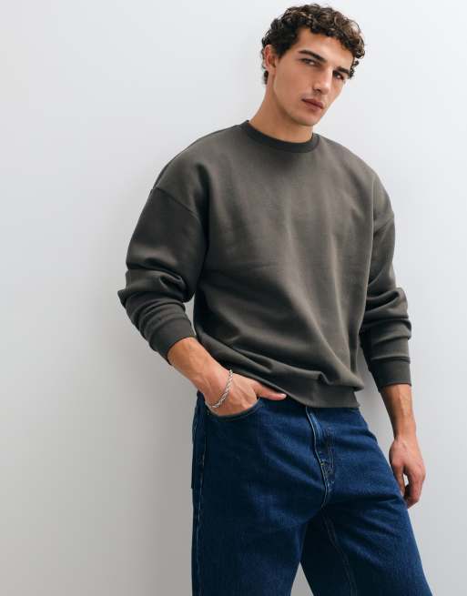ONLY & SONS - Felpa oversize grigio intenso, 2 di 5