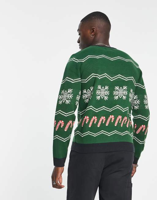 Green christmas cheap jumper mens