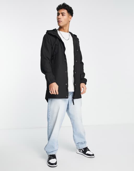 & Sons fishtail parka black | ASOS