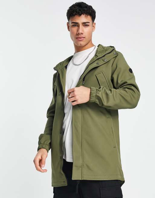 Green shop fishtail parka