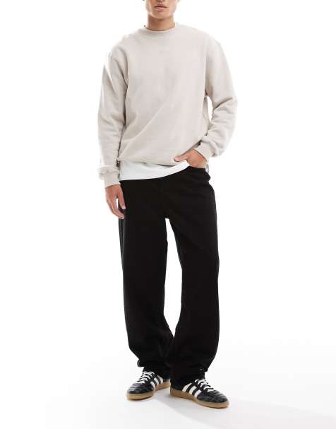 ONLY & SONS Five baggy fit jeans in washed black - view 1