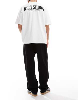 Only & Sons Five Baggy Fit Jeans In White