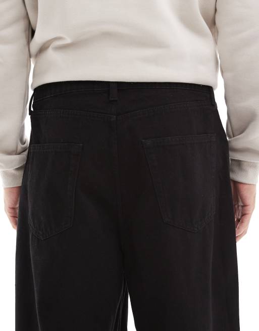 ONLY & SONS Five baggy fit jeans in washed black