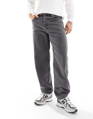 Only & Sons Five Baggy Jeans In Gray Tint