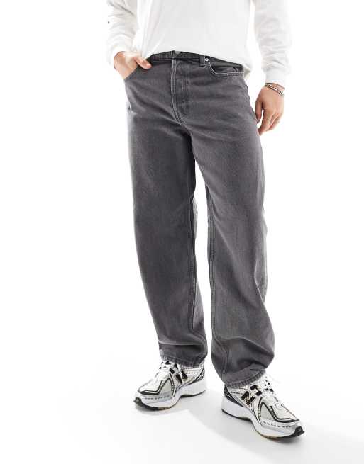 ONLY & SONS – Five – Gråtonade baggy jeans