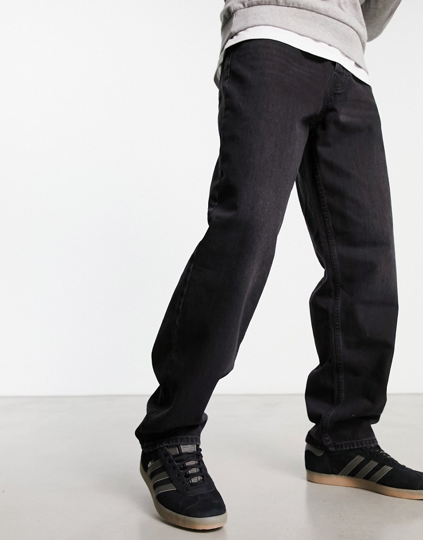 Only & Sons Five loose fit jeans in vintage black wash