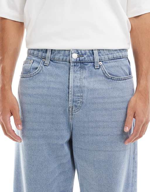 ONLY & SONS - Five - Lyseblå posede denimjeans, 4 af 5