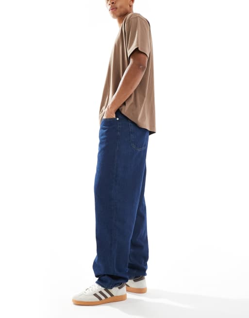 ONLY & SONS – Five – Mörkblå, baggy jeans, 3 av 5