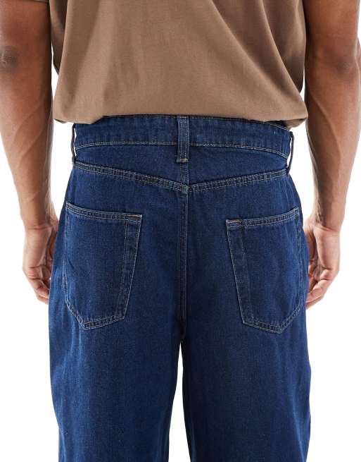 ONLY & SONS – Five – Mörkblå, baggy jeans, 4 av 5