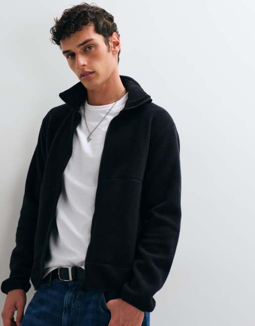ONLY & SONS Fleece mit Stehkragen in Schwarz, 5 von 5