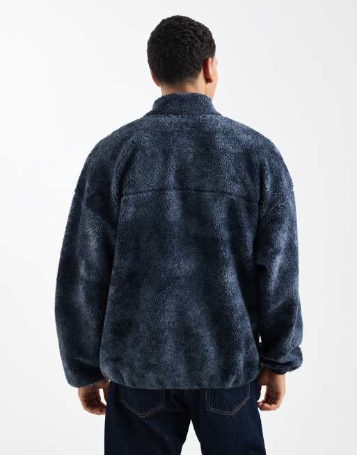 Only & Sons - Fleece vest met zwarte en blauwe camouflageprint, 3 van 5
