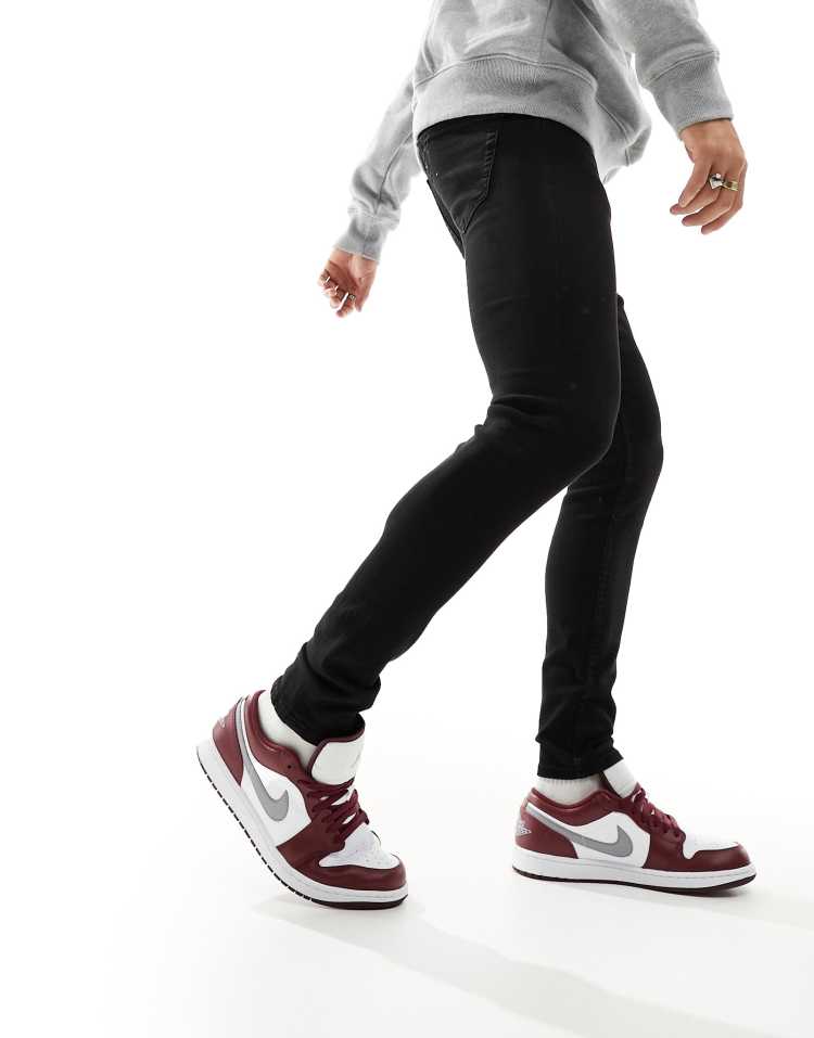 Only & Sons Fly Super Skinny Fit Jeans In Black