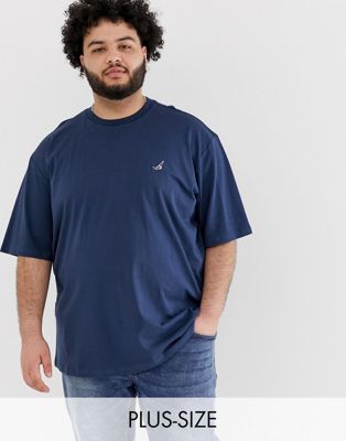 Only & Sons - Geborduurd T-shirt in marineblauw