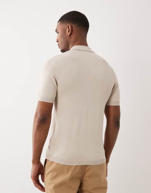 ONLY & SONS - Gebreide polo in ecru, 5 van 5