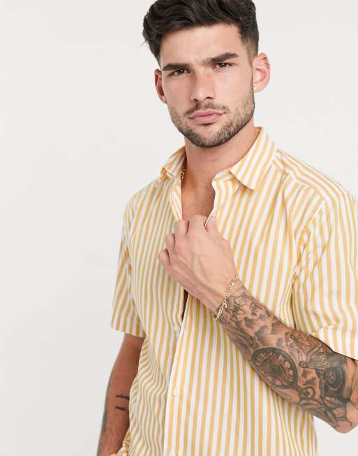 Only Sons Gestreiftes Hemd Mit Kurzen Armeln Asos