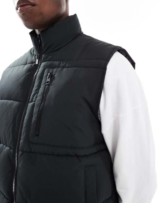 ONLY & SONS - Gewatteerde technische bodywarmer in zwart, 5 van 5