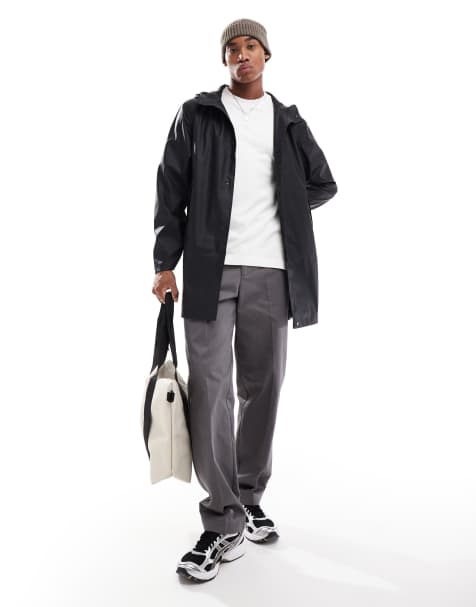 Only & Sons - Giacca impermeabile nera con cappuccio - view 1