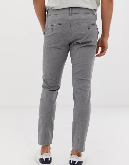Only & Sons – Grå, avsmalnande byxor med smal passform, 2 av 4