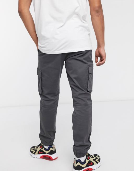 Only & Sons – Grå cargobyxor med smal passform och muddar, 2 av 4