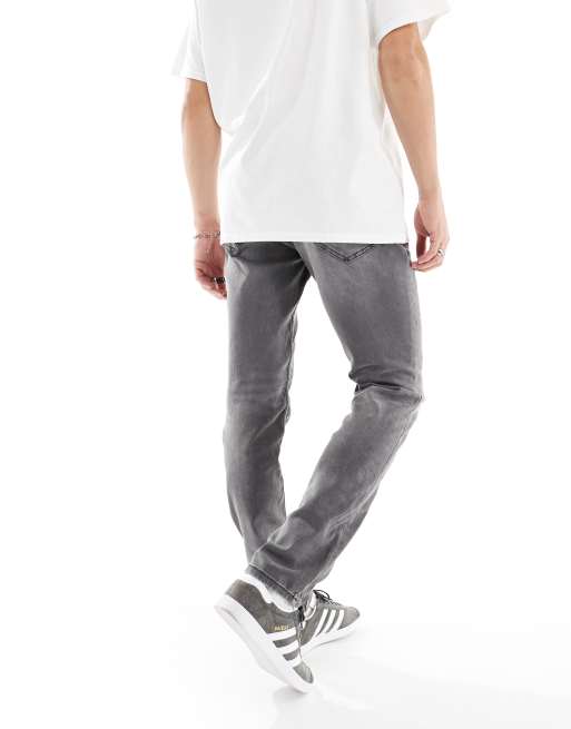Only & Sons - Grå jeans med stretch i slim fit, 3 af 5
