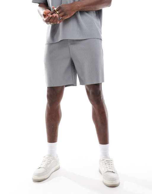 Only & Sons – Grå, plisserade shorts, del av set, 2 av 5
