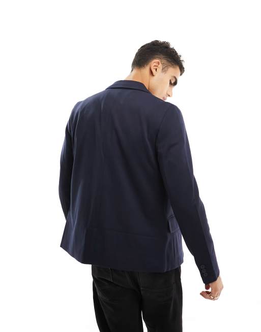 Only & Sons – Granatowa dopasowana marynarka, 4 z 5
