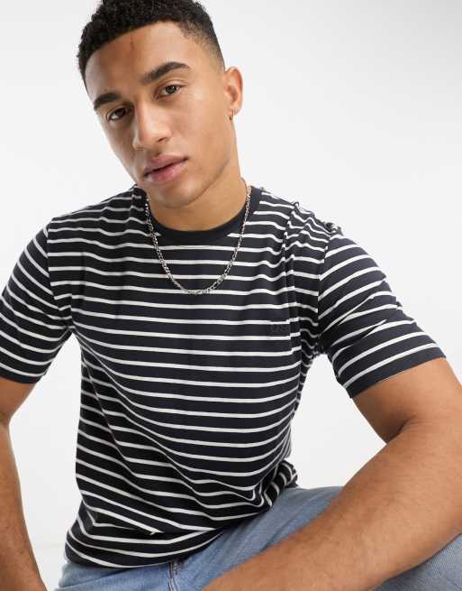 Only & Sons – Granatowy T-shirt w paski