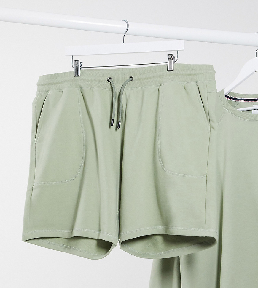 Only & Sons - Grønne shorts i sweatshirtstof - Del af sæt
