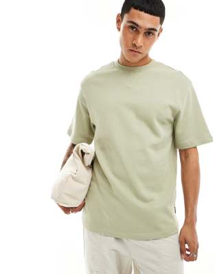 Only & Sons Heavy T-shirt In Green