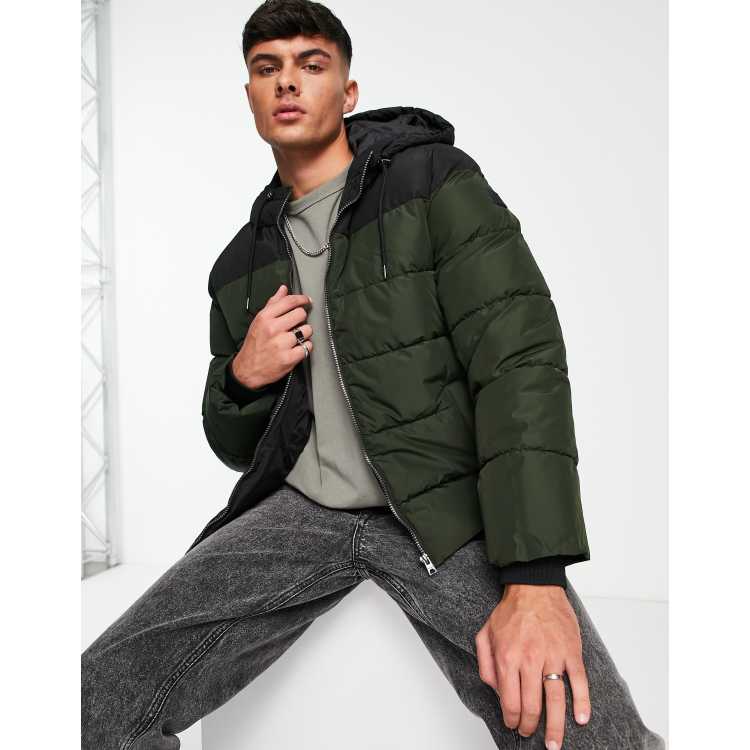 Essentials Men's Heavyweight Hooded Puffer Coat