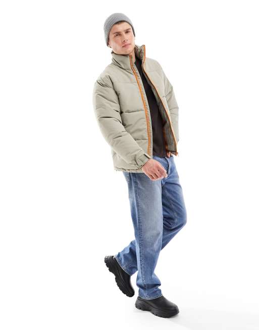 Mens cropped puffer clearance jacket