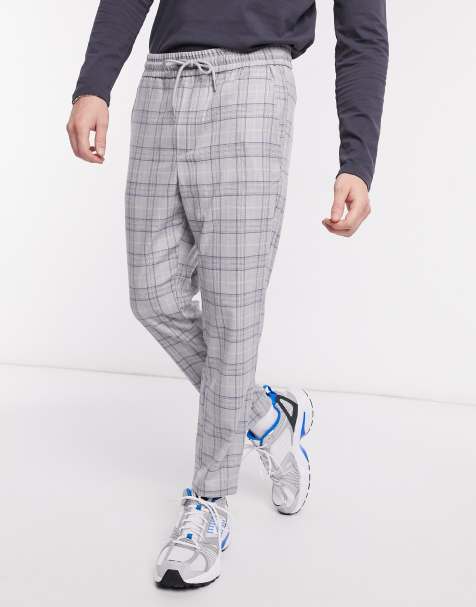 Herren Karo-Hose - Slim Fit & Knöchellang