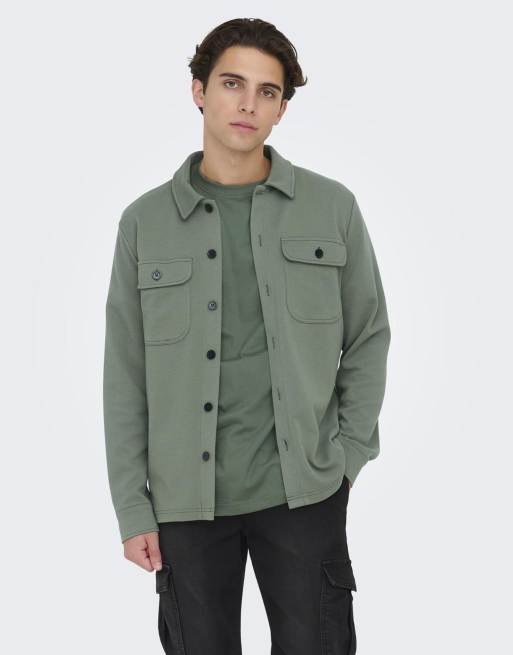 Only & Sons – Hemd in Castor-Grau