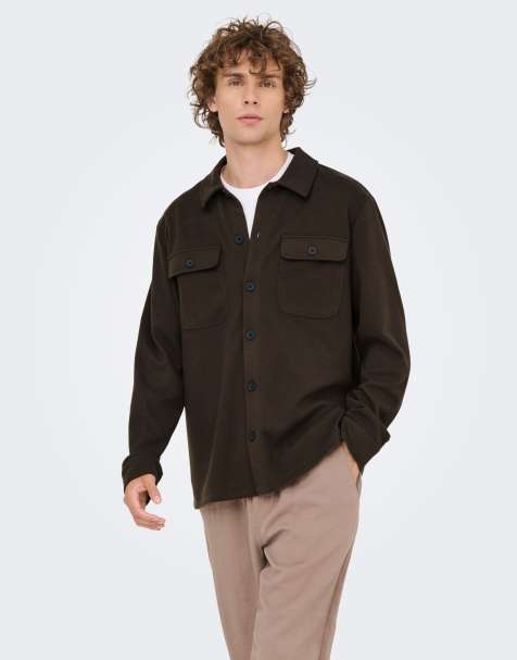 ONLY & SONS – Hemd in Mulch-Braun - view 1