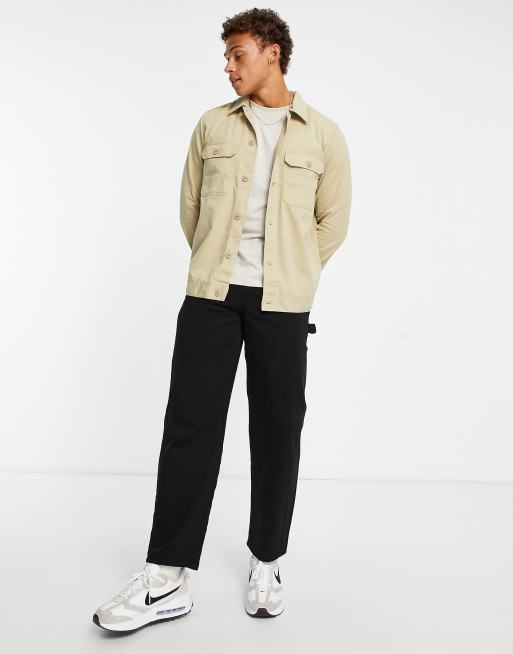 Only & Sons – Hemdjacke im Arbeiter-Stil in Beige, 3 von 4
