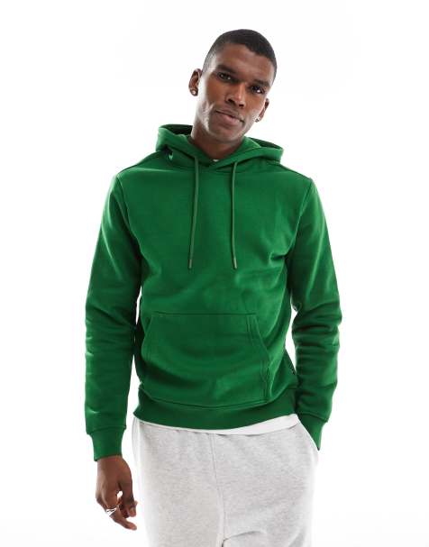 Mens hoodie green hotsell