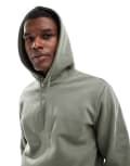 [ONLY & SONS] ONLY & SONS hoodie in dark sage-Green M Castor gray