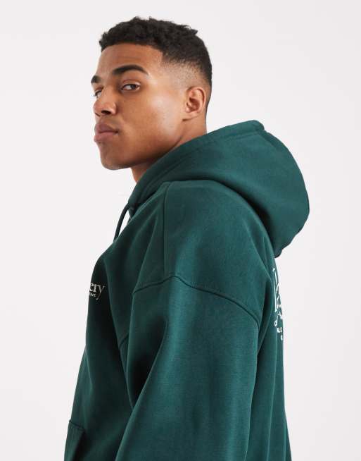 ONLY & SONS - Hoodie met print in donkergroen, 4 van 5