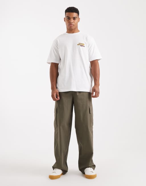 ONLY & SONS - Hvid og oversized T-shirt med 'bass beyond'-print på ryggen, 2 af 5