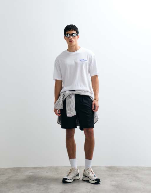ONLY & SONS - Hvid oversized T-shirt med "Copenhagen"-print på ryggen, 2 af 9