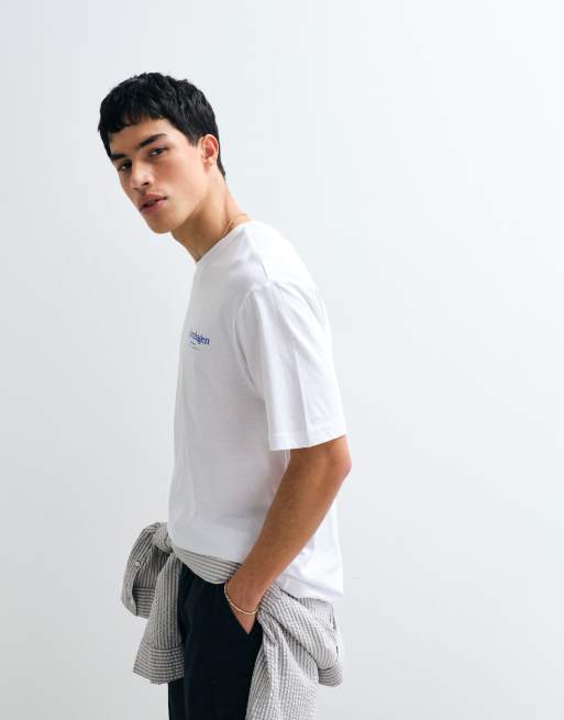 ONLY & SONS - Hvid oversized T-shirt med "Copenhagen"-print på ryggen, 5 af 9