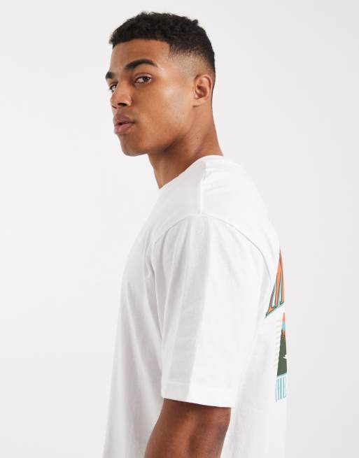 ONLY & SONS - Hvid oversized T-shirt med Montana-print på ryggen, 4 af 5