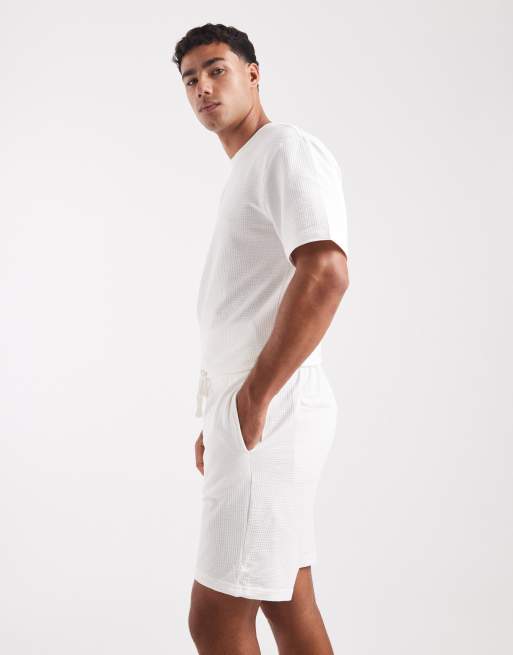 Only & Sons - Hvide vaflede shorts - Del af sæt, 3 af 5