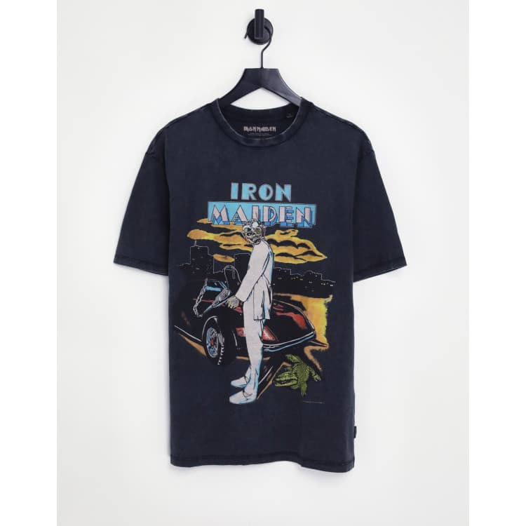 Only & Sons Iron Maiden oversize T-shirt with chest and back print