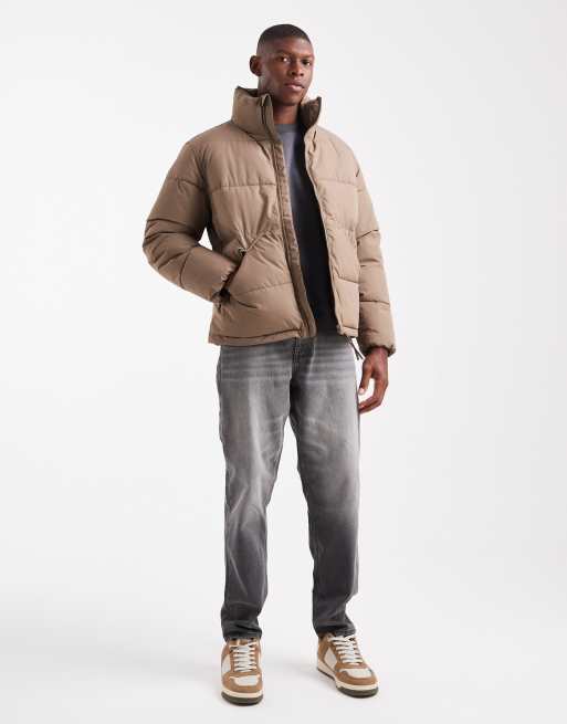 ONLY & SONS – Jasnobrązowa ocieplana kurtka oversize, 2 z 5